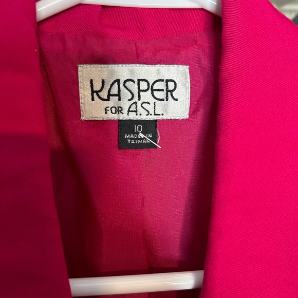 Kasper for ASL vintage wrap blazer button down pocket luxury dress jacket - Picture 4 of 10